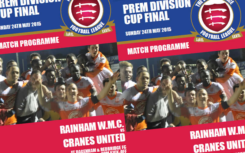 Rainham WMC and Cranes United take centre stage as Premier Division Cup reaches conclusion