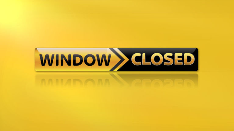 Registrations and transfers window NOW CLOSED