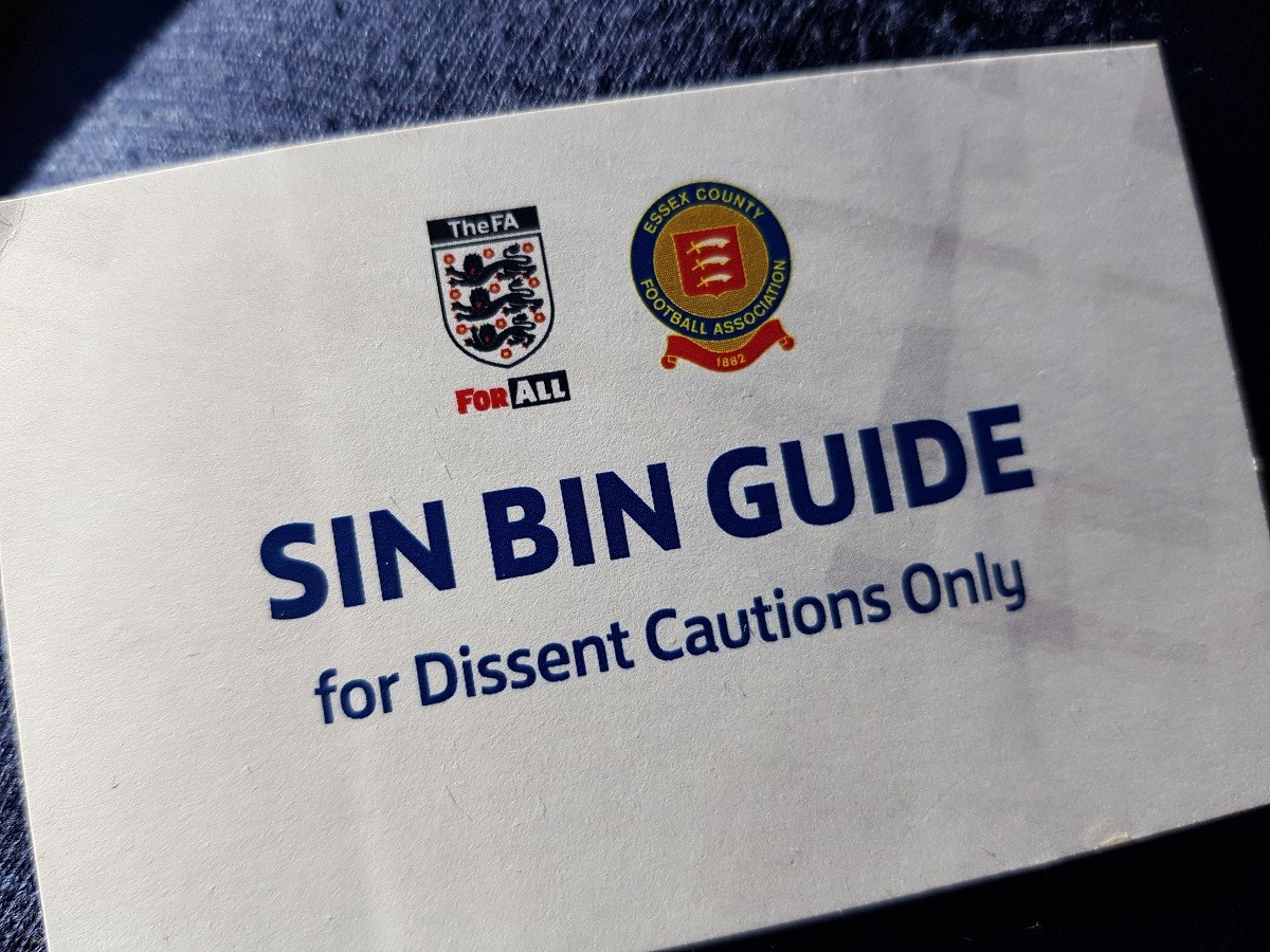 Reminder to clubs about essential sin-bin training