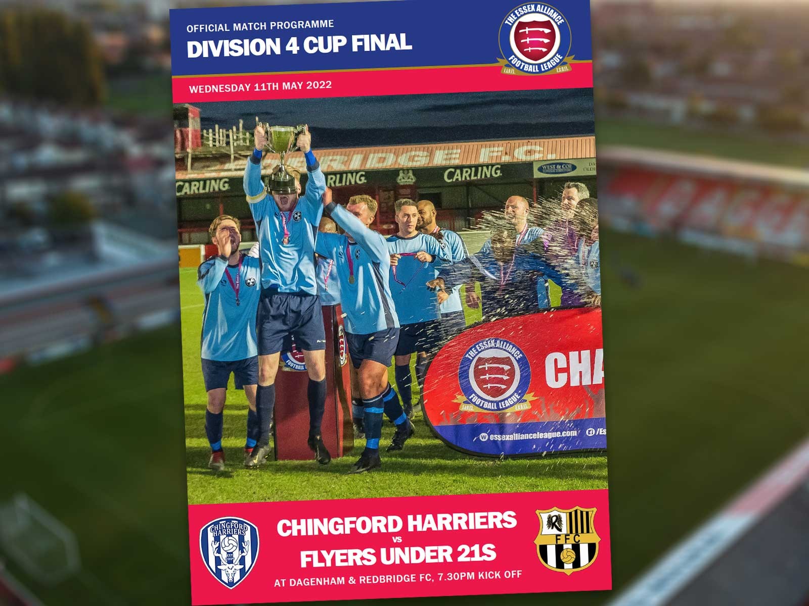 Chingford Harriers and Flyers Under 21s kick off cup final season on Wednesday night