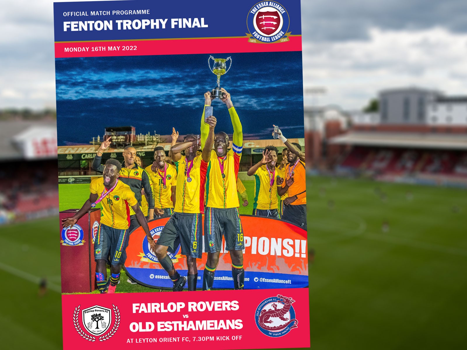 Fairlop Rovers and Old Esthameians in Fenton Trophy Final action this Monday