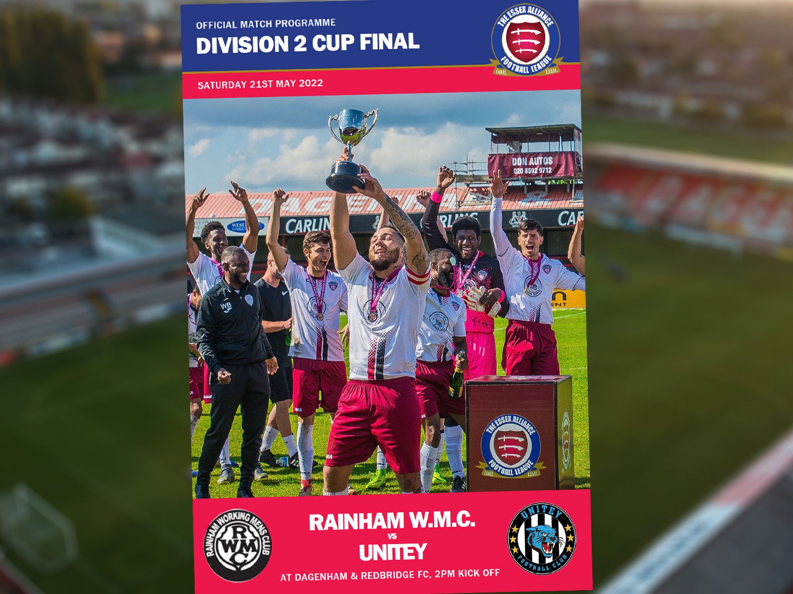 Rainham WMC face Unitey this Saturday to battle for the Division Two Cup