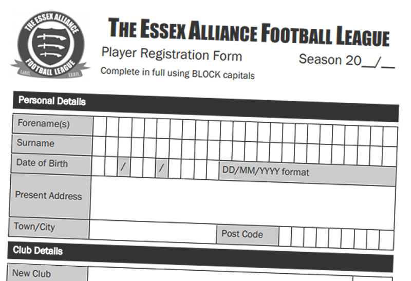 EAL now accepting player registration forms electronically
