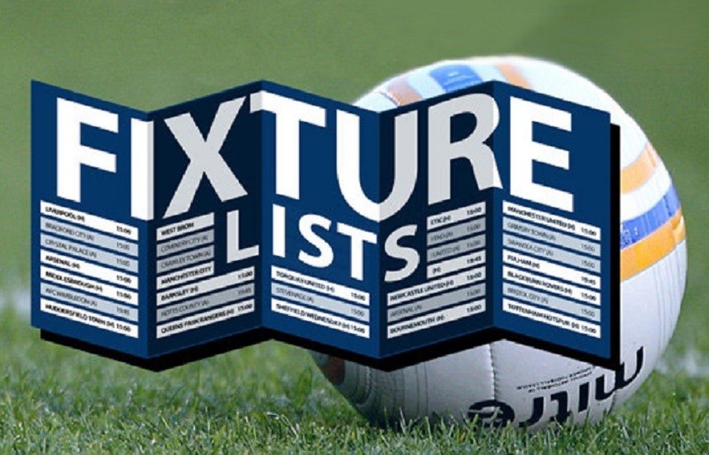 Opening league fixtures now published